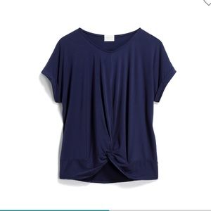 Dee Elly Knot Front Knit Top, size L